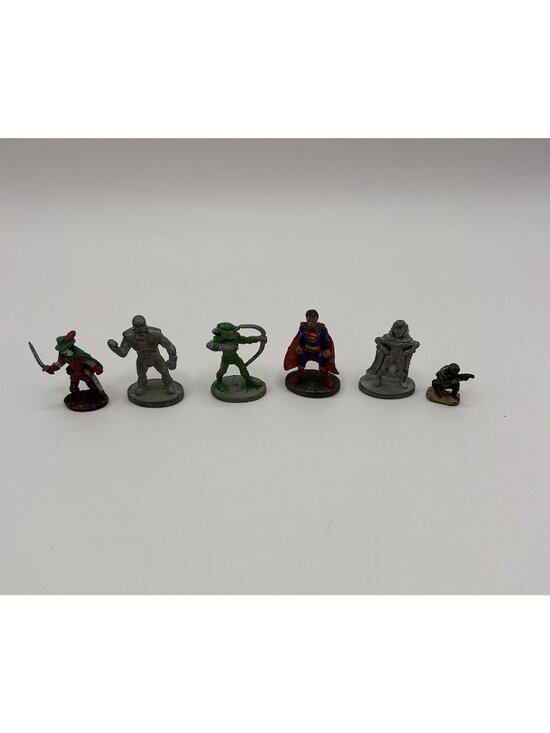 Grenadier Other - Lot Vintage Metal Figurines Miniatures Grenadier DC 1985 Superman Robin Hood